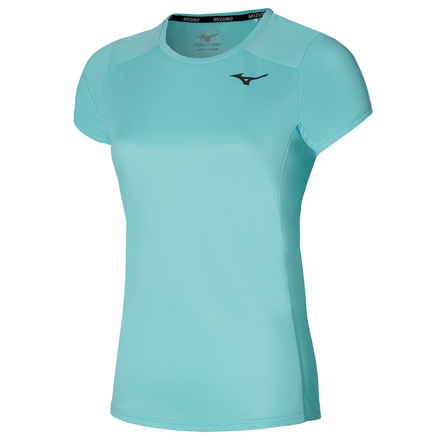 Mizuno Mizuno Two Loop 88 Tee Tanager Turquoise